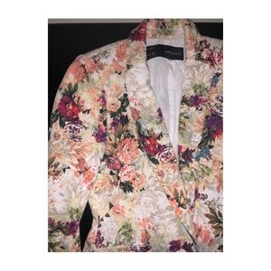 ZARA floral blazer